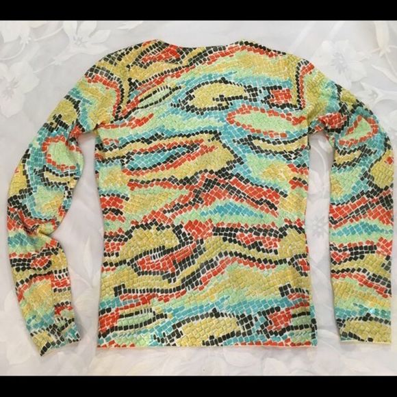 Vintage Cache V-Neck Summer Sweater - Picture 2 of 5